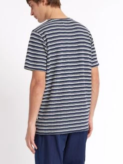 Oli's T-Shirt Braemar Navy -Oliver Spencer Store ModelOSMK603OlisTShirtBRA01NAVBraemarNavy13copy Softness