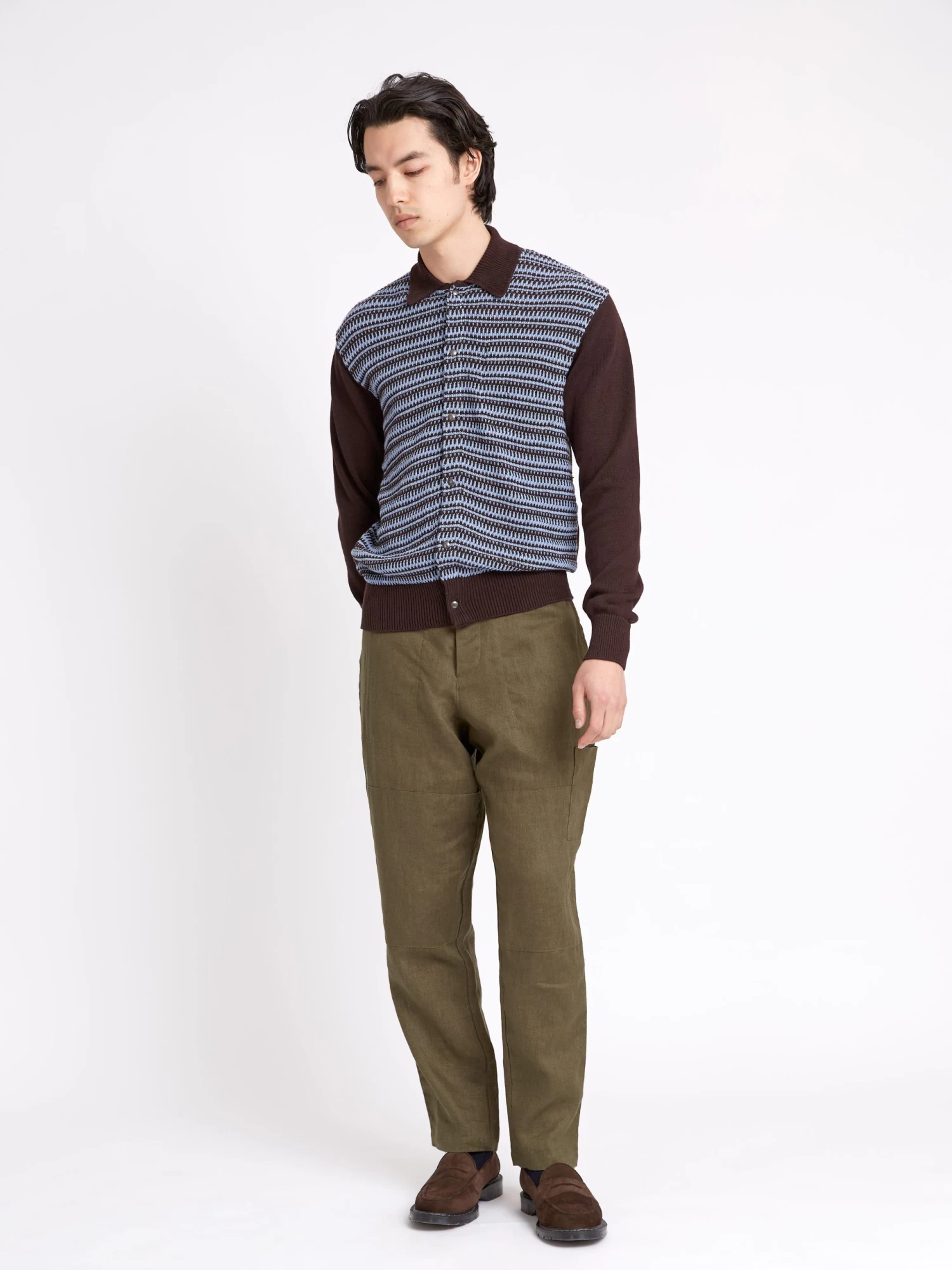 Roxwell Knitted Jacket Riverton Brown 2 Roxwell Knitted Jacket Riverton Brown - Image 2