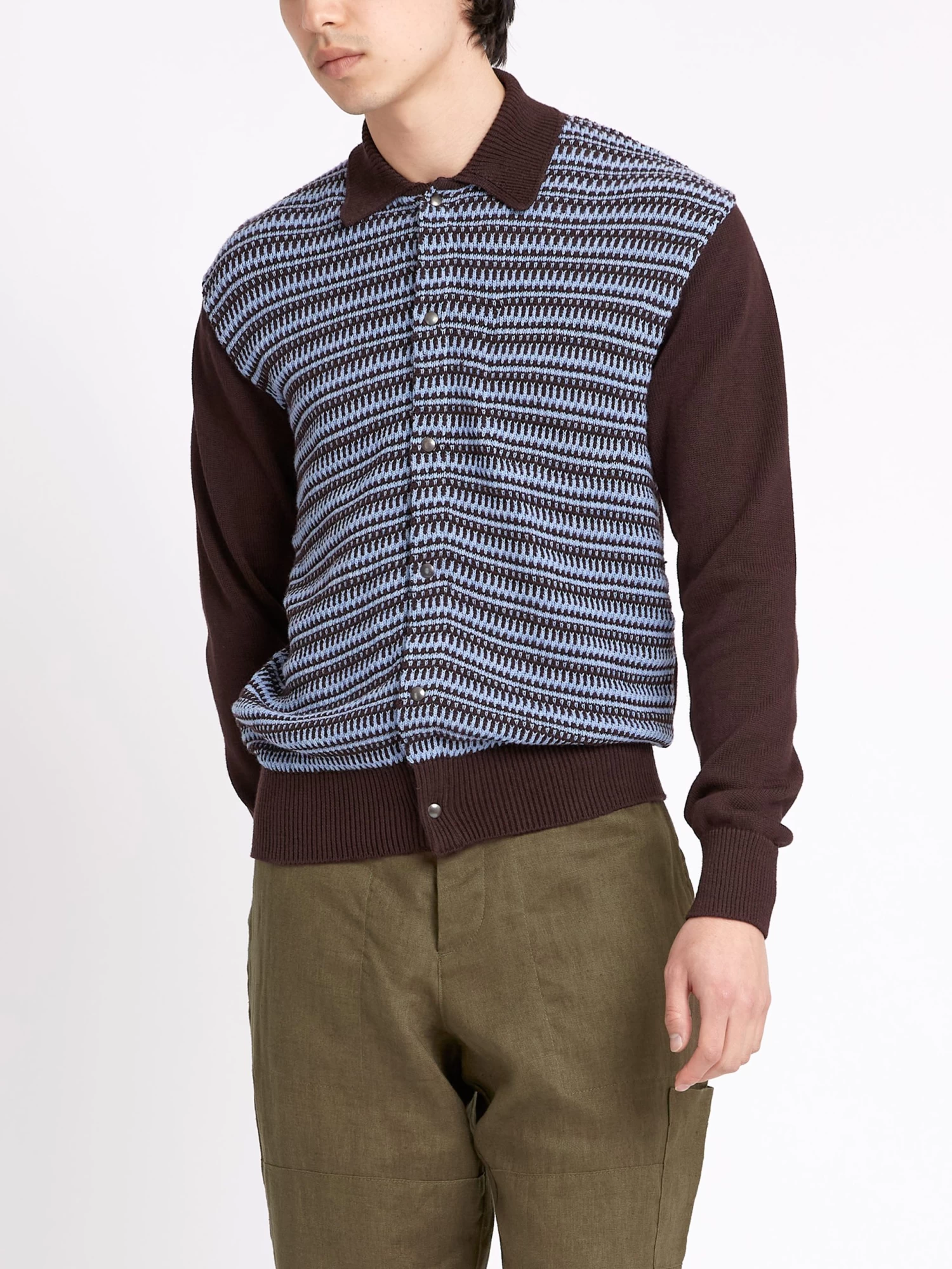 Roxwell Knitted Jacket Riverton Brown 5 Roxwell Knitted Jacket Riverton Brown - Image 5