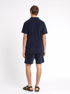 Weston Jersey Shorts Willow Navy 10 Weston Jersey Shorts Willow Navy -Oliver Spencer Store ModelOSMK627WestonJerseyShortsWIL01NAVWillowNavy1 Softness