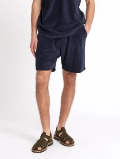 Weston Jersey Shorts Willow Navy 14 Weston Jersey Shorts Willow Navy -Oliver Spencer Store ModelOSMK627WestonJerseyShortsWIL01NAVWillowNavycopy Softness