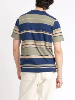 Box T-Shirt Langport Green Multi -Oliver Spencer Store ModelOSMK680BoxTShirtLAN01GRXLangportGreenMulti16copy Softness