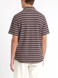 Tabley Polo Shirt Braemar Mauve 11 Tabley Polo Shirt Braemar Mauve -Oliver Spencer Store ModelOSMK689cTableyPoloShirtBRA01MAUBraemarMauve12copy Softness