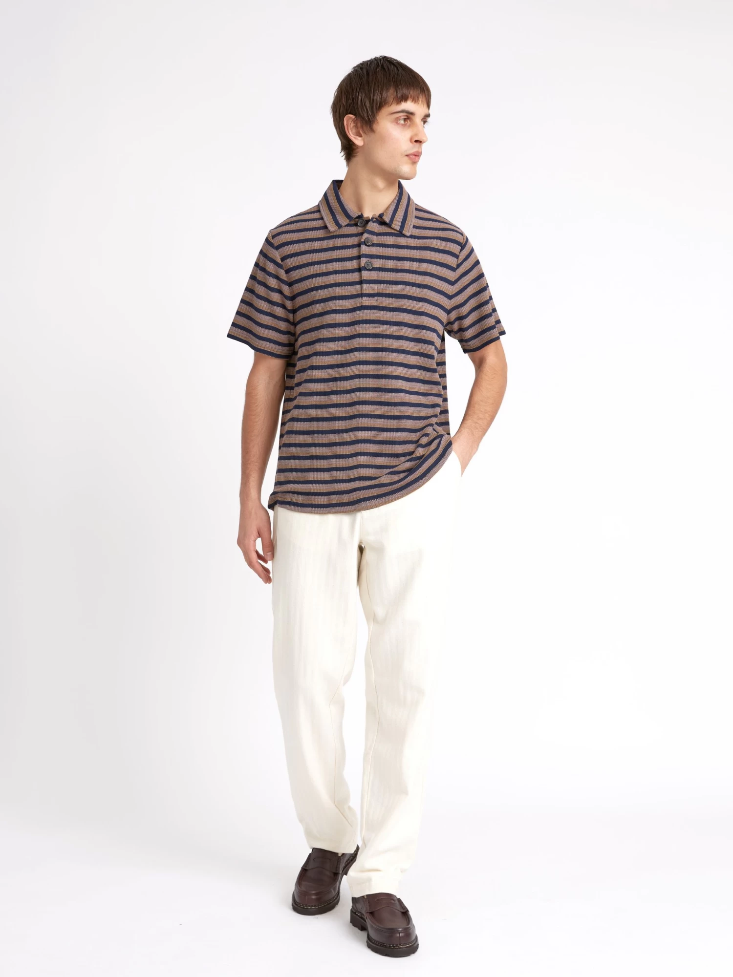 Tabley Polo Shirt Braemar Mauve 2 Tabley Polo Shirt Braemar Mauve - Image 2