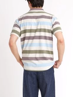 Tabley Polo Shirt Tawford Multi -Oliver Spencer Store ModelOSMK689cTableyPoloShirtTAW01MULTawfordMulti15copy