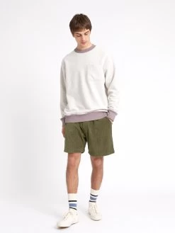 Reversible Sweatshirt Ruddock Mauve 11 Reversible Sweatshirt Ruddock Mauve -Oliver Spencer Store ModelOSMK738ReversibleSweatshirtRUD01MAURuddockMauve38 Softness