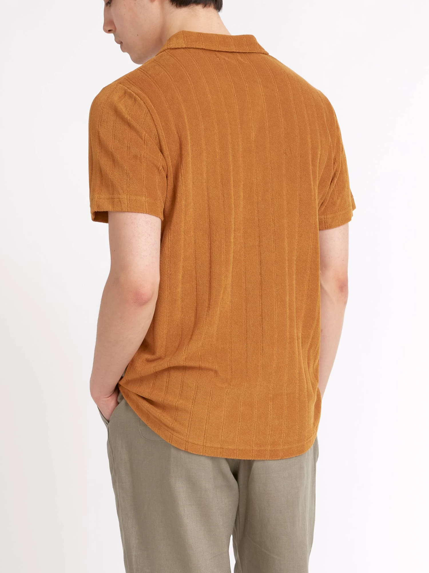 Austell Short Sleeve Polo Shirt Haywood Ochre 6 Austell Short Sleeve Polo Shirt Haywood Ochre - Image 6