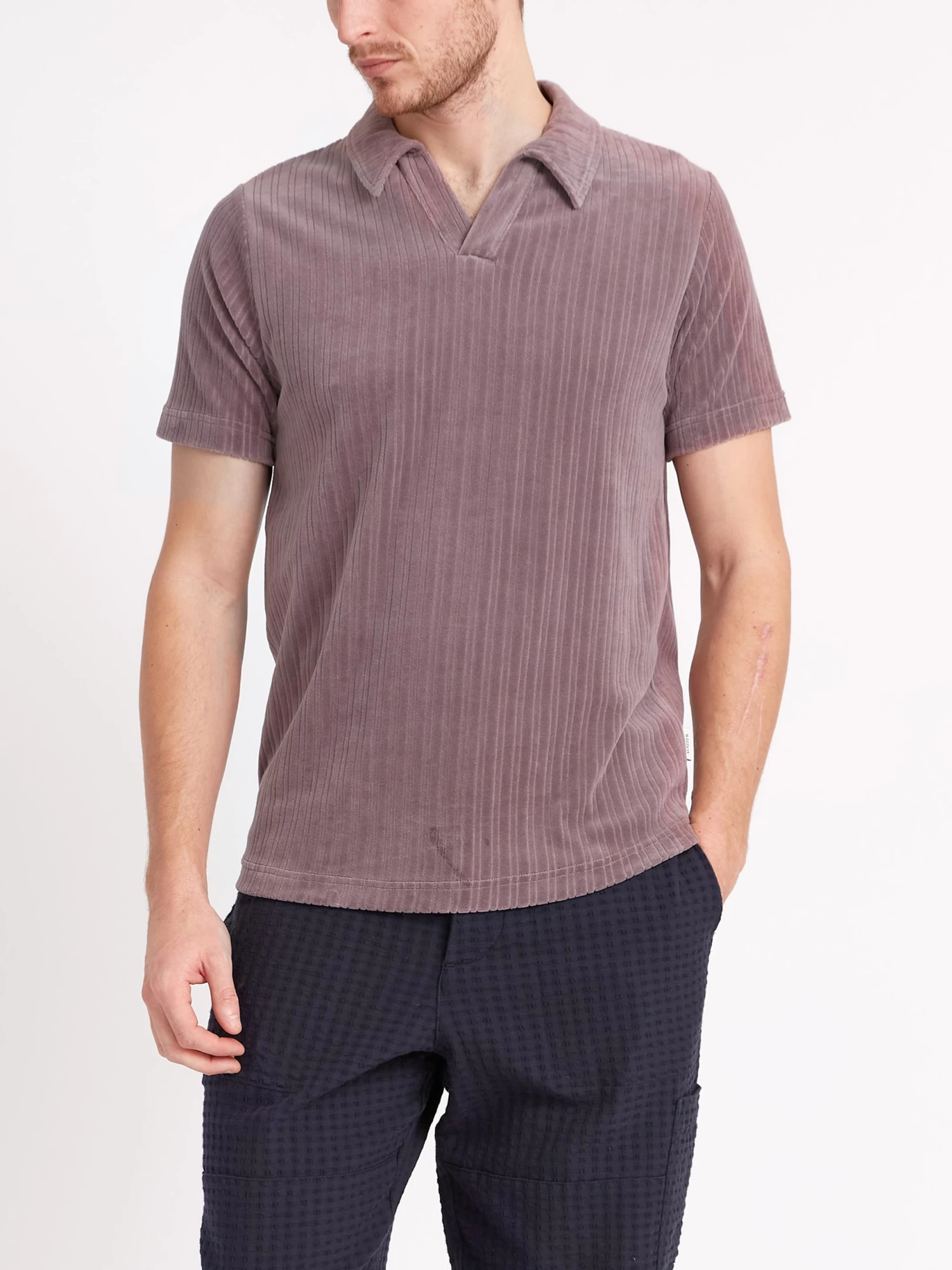 Austell Short Sleeve Polo Shirt Willow Mauve 5 Austell Short Sleeve Polo Shirt Willow Mauve - Image 5