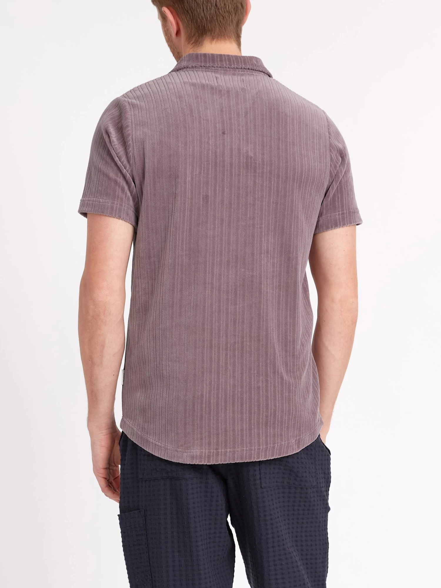 Austell Short Sleeve Polo Shirt Willow Mauve 6 Austell Short Sleeve Polo Shirt Willow Mauve - Image 6