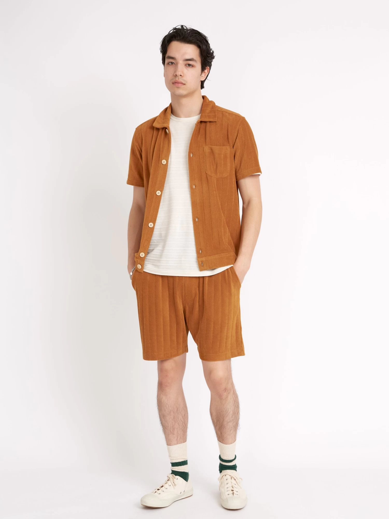 Ashby Short Sleeve Jersey Shirt Haywood Ochre 2 Ashby Short Sleeve Jersey Shirt Haywood Ochre - Image 2