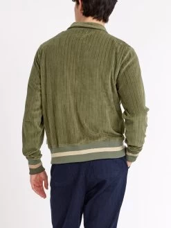 Bradstone Jersey Jacket Willow Green -Oliver Spencer Store ModelOSMK742BradstoneJerseyJacketWIL01GRNWillowGreen13copy