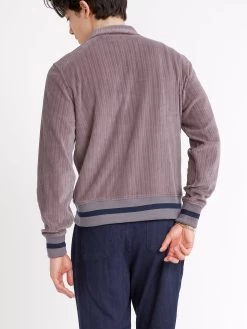 Bradstone Jersey Jacket Willow Mauve -Oliver Spencer Store ModelOSMK742BradstoneJerseyJacketWIL01MAUWillowMauve18copy