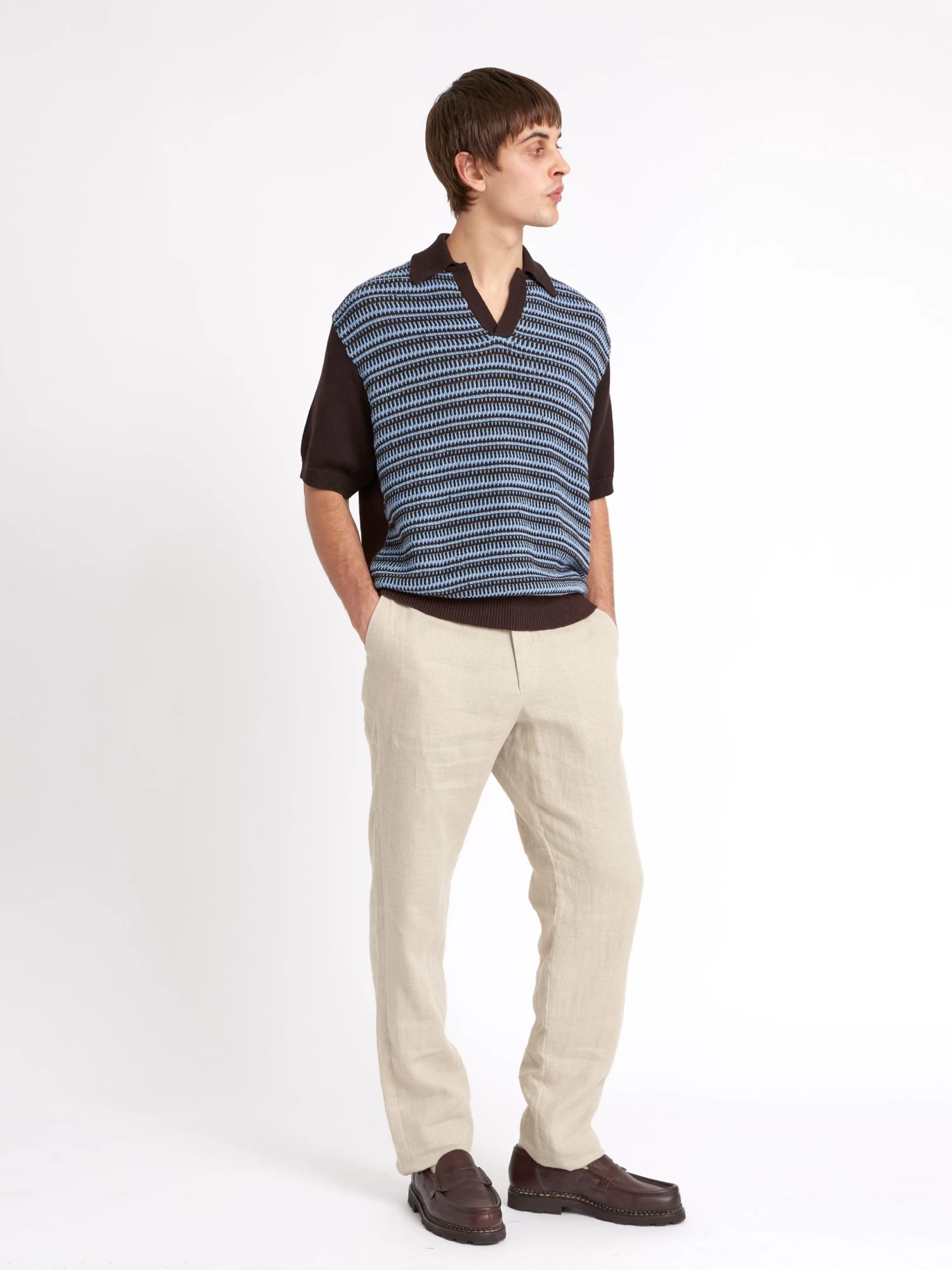 Short Sleeve Penhale Polo Shirt Riverton Brown 2 Short Sleeve Penhale Polo Shirt Riverton Brown - Image 2