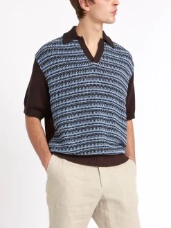 Short Sleeve Penhale Polo Shirt Riverton Brown 10 Short Sleeve Penhale Polo Shirt Riverton Brown -Oliver Spencer Store ModelOSMK747ShortSleevePoloShirtRIV01BRORivertonBrown10copy Softness