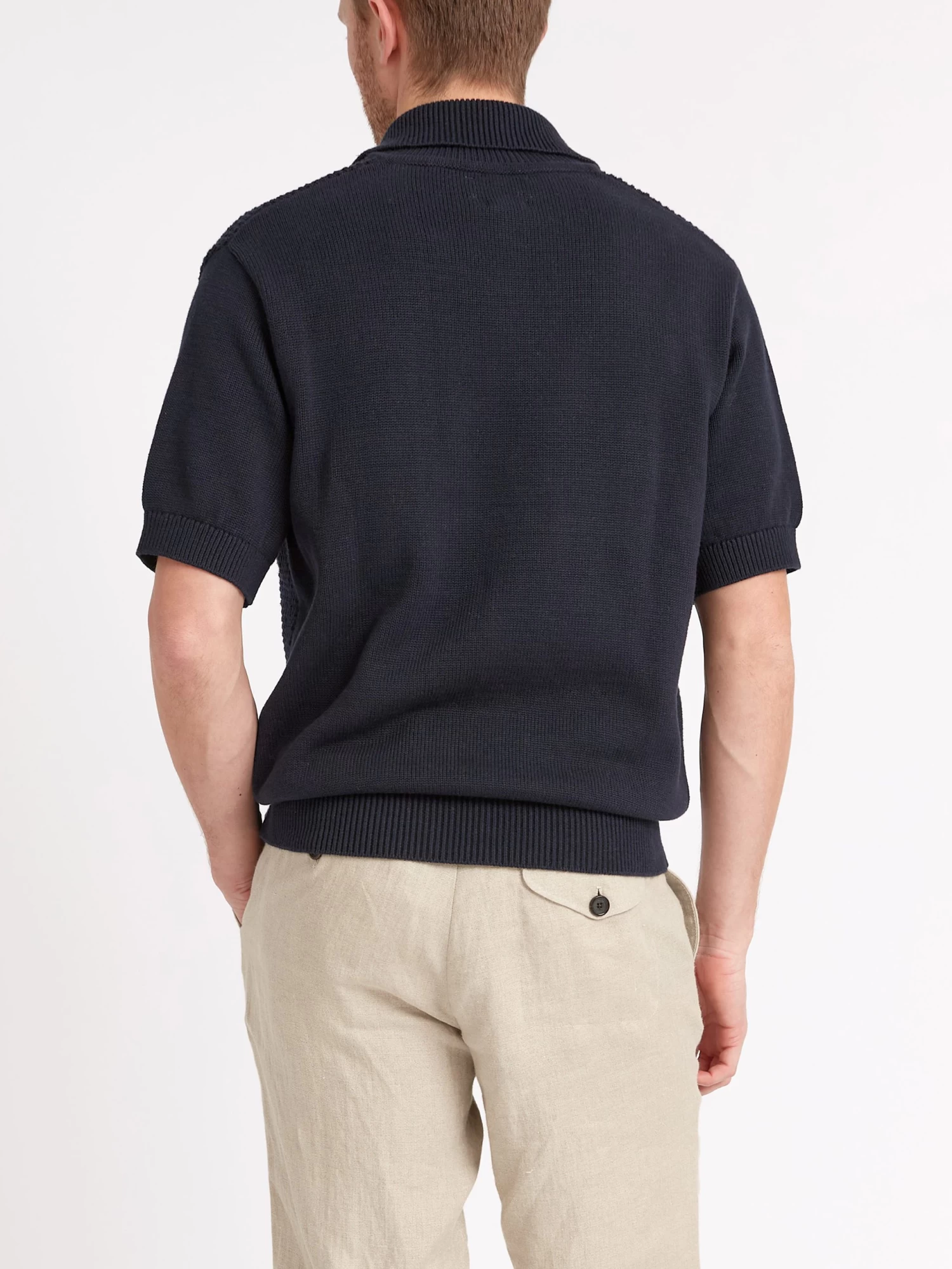 Short Sleeve Penhale Polo Shirt Tamar Navy 6 Short Sleeve Penhale Polo Shirt Tamar Navy - Image 6