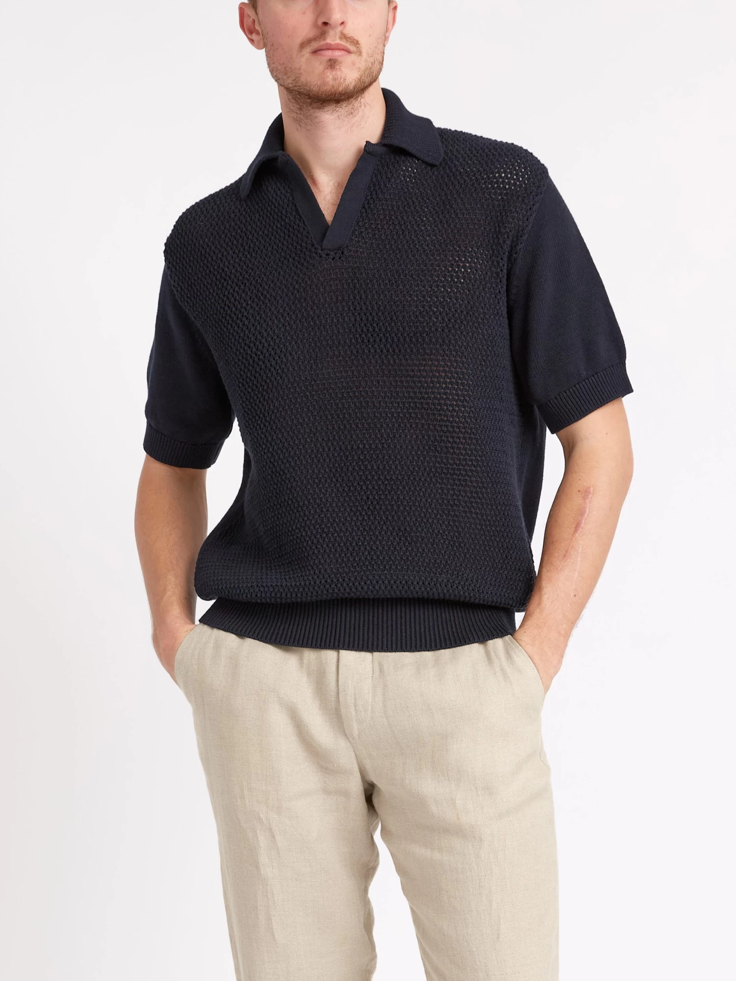 Short Sleeve Penhale Polo Shirt Tamar Navy 5 Short Sleeve Penhale Polo Shirt Tamar Navy - Image 5