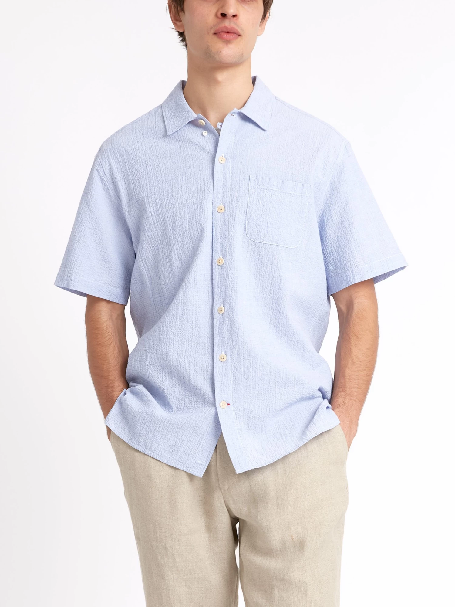 Riviera Short Sleeve Shirt Hughes Blue 5 Riviera Short Sleeve Shirt Hughes Blue - Image 5