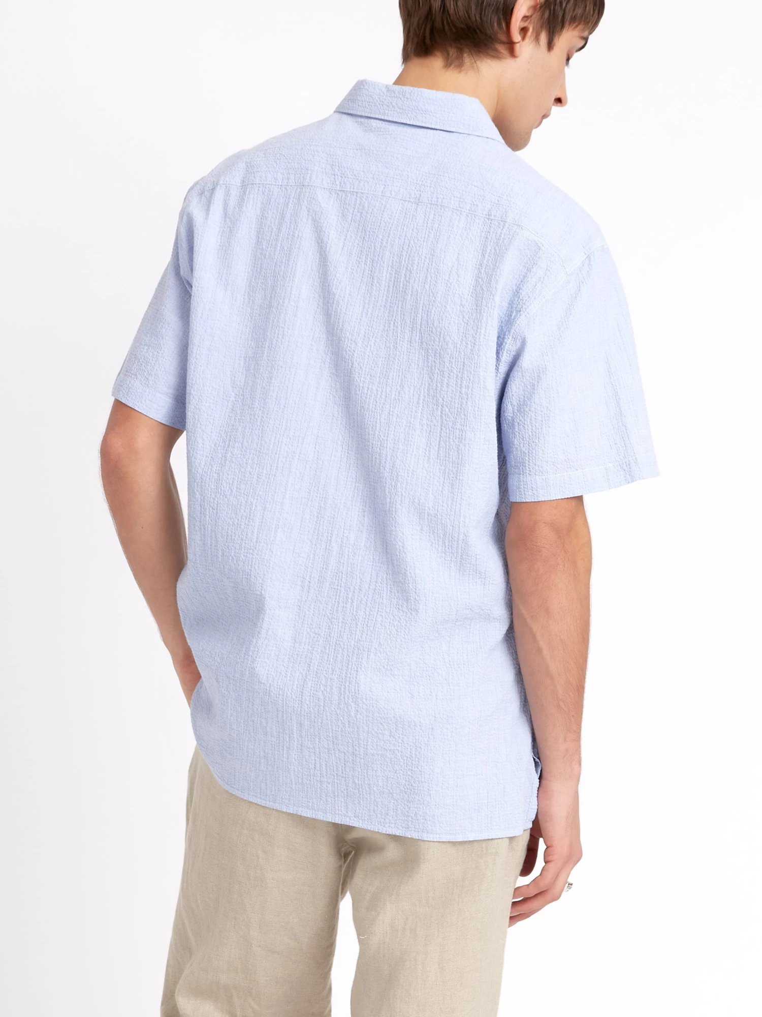Riviera Short Sleeve Shirt Hughes Blue 6 Riviera Short Sleeve Shirt Hughes Blue - Image 6