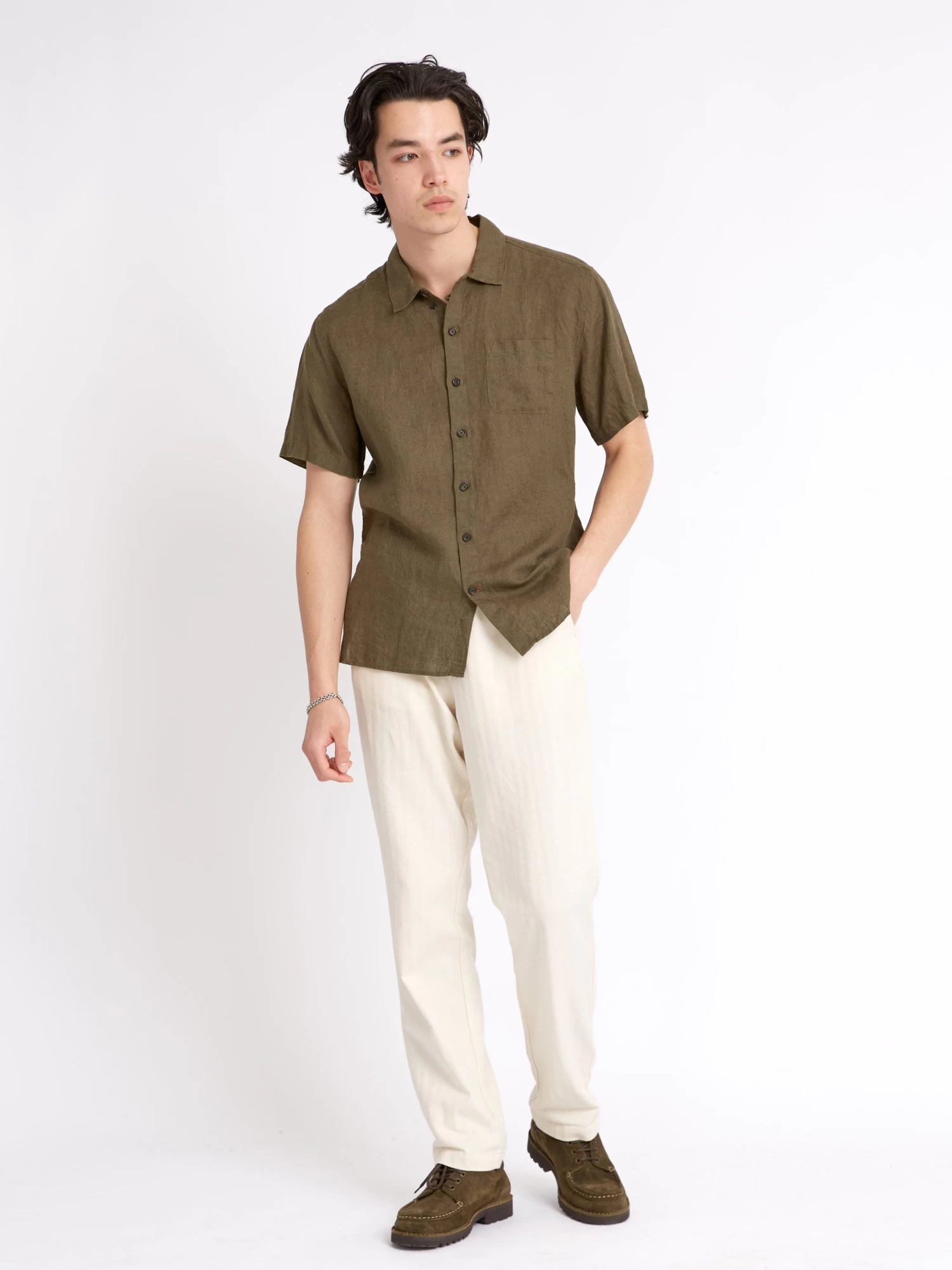 Riviera Short Sleeve Shirt Padworth Green 2 Riviera Short Sleeve Shirt Padworth Green - Image 2