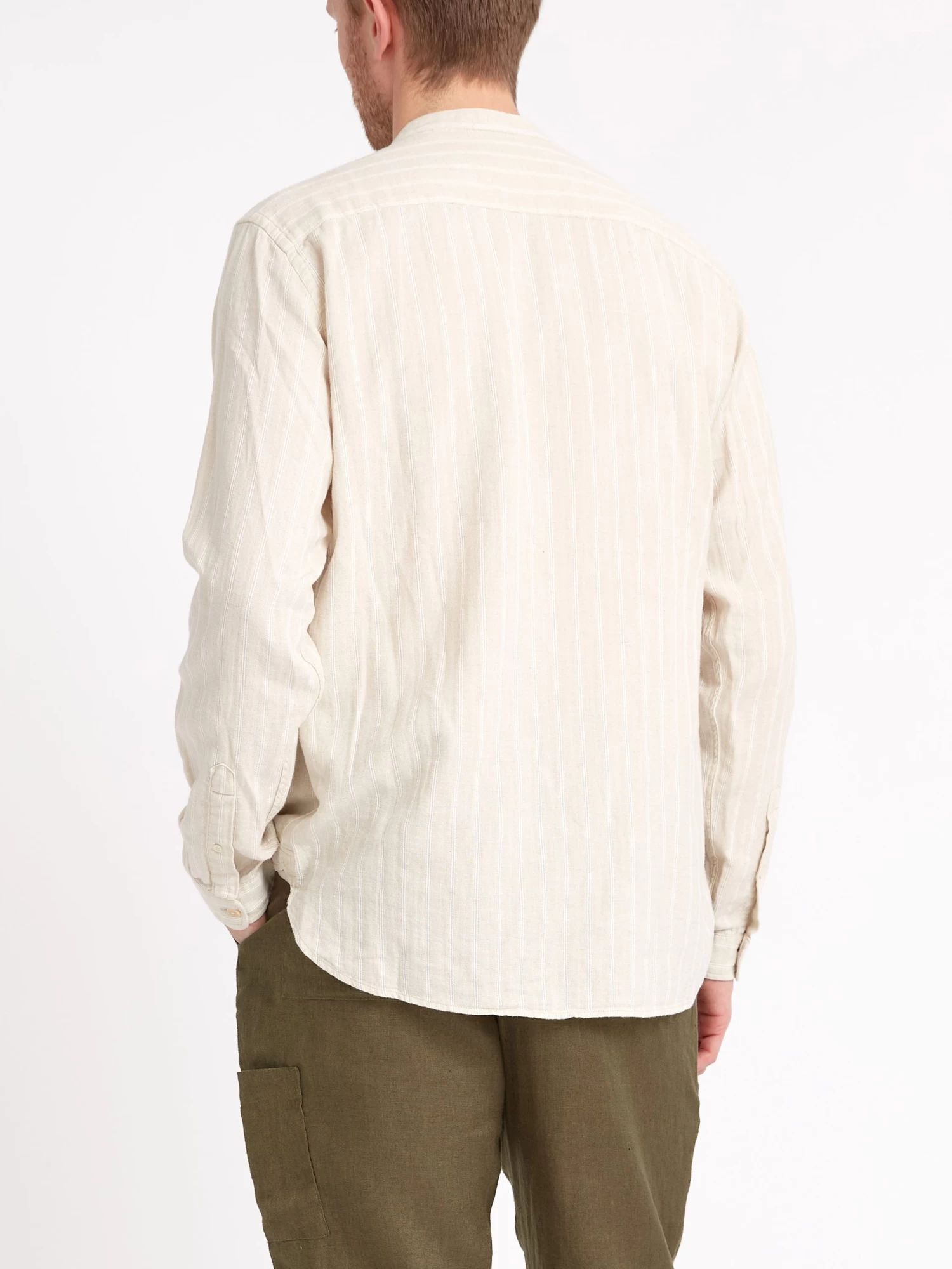 Grandad Shirt Randal Cream 6 Grandad Shirt Randal Cream - Image 6