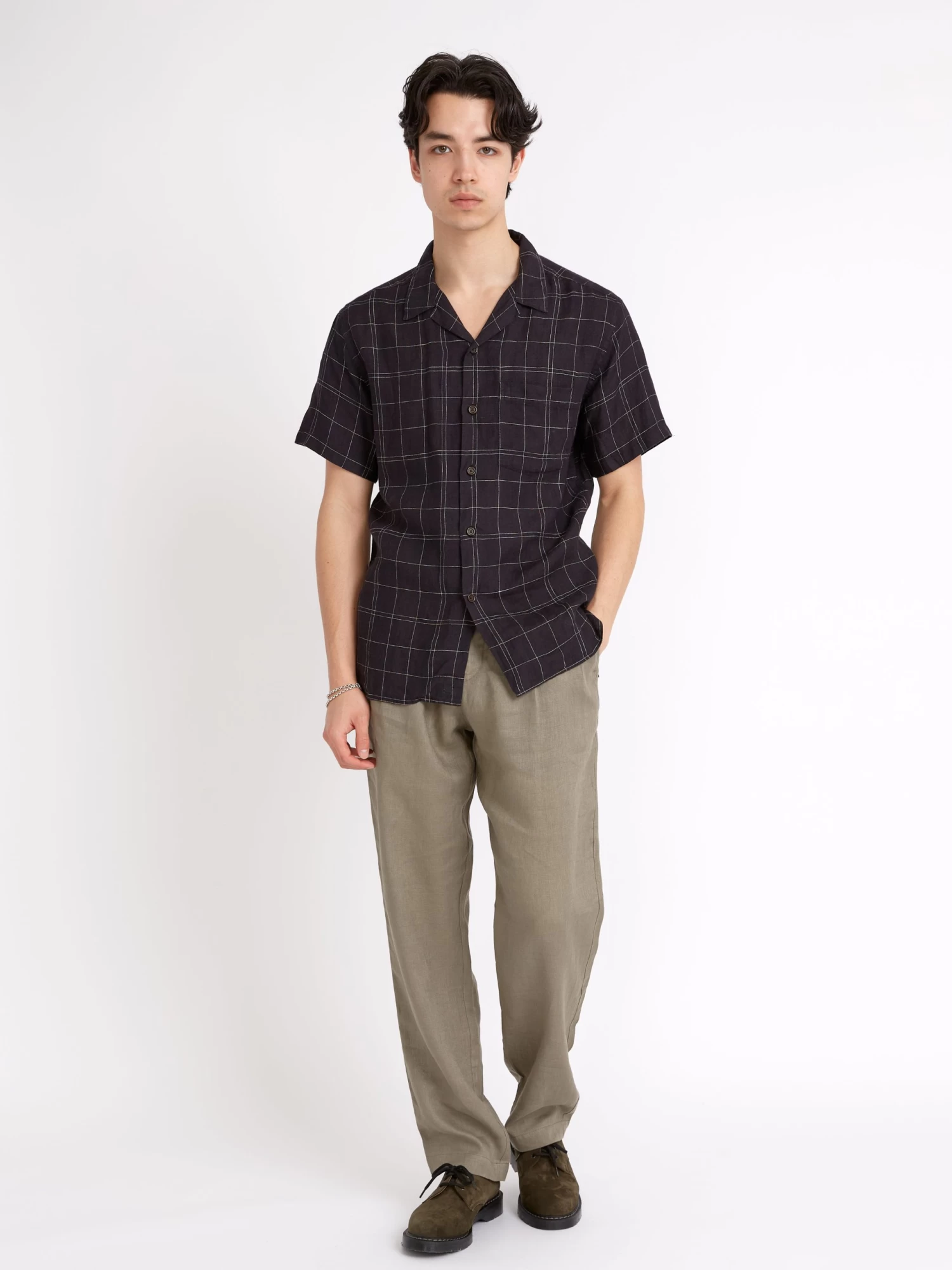 Havana Short Sleeve Shirt Frankel Black 2 Havana Short Sleeve Shirt Frankel Black - Image 2