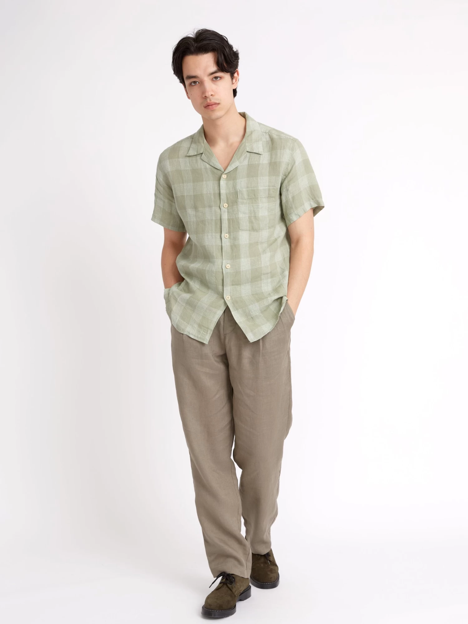 Havana Short Sleeve Shirt Kemsley Green 2 Havana Short Sleeve Shirt Kemsley Green - Image 2