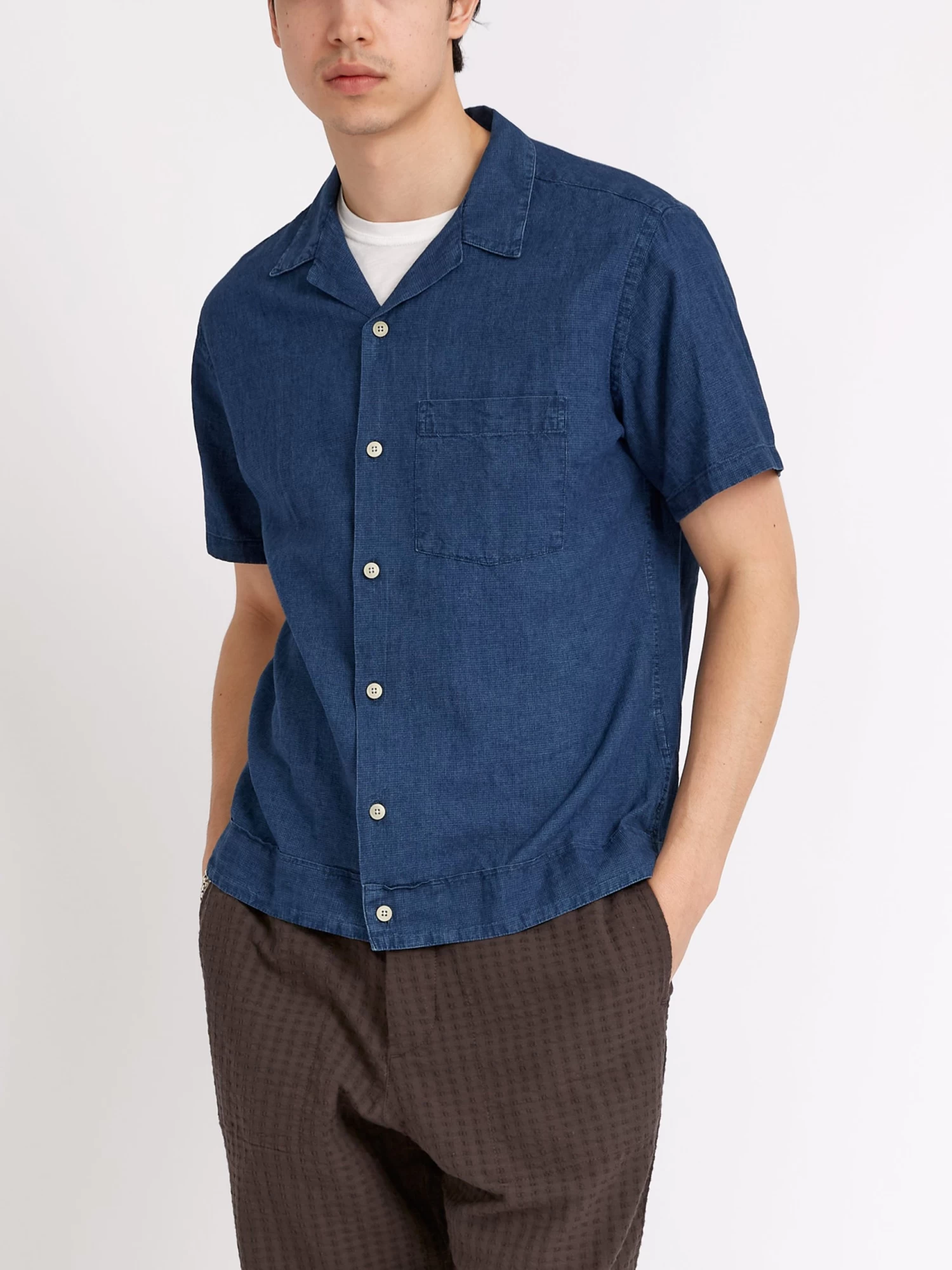 Havana Short Sleeve Shirt Lawes Navy 5 Havana Short Sleeve Shirt Lawes Navy - Image 5