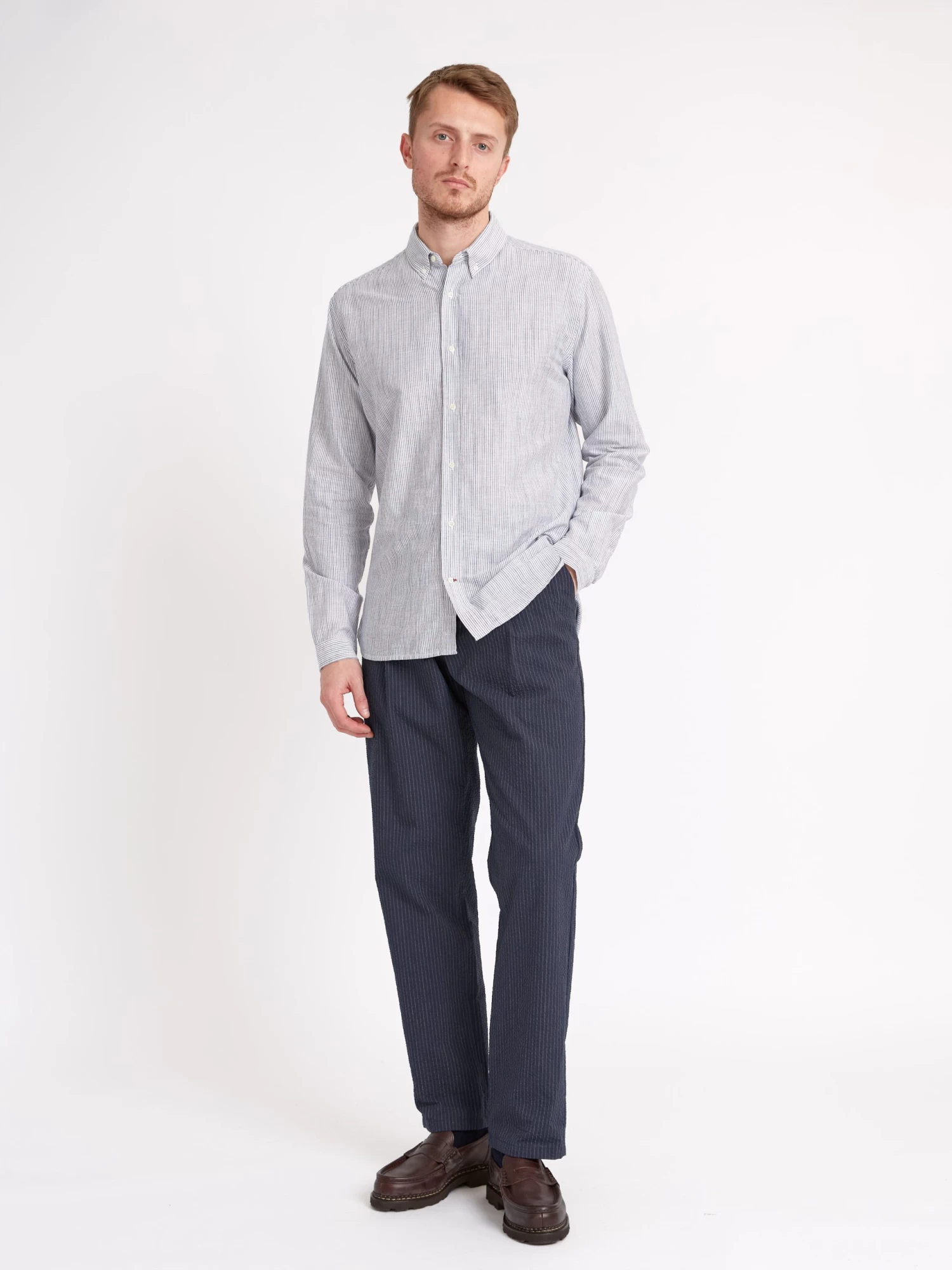 Brook Shirt Conroy Blue 2 Brook Shirt Conroy Blue - Image 2