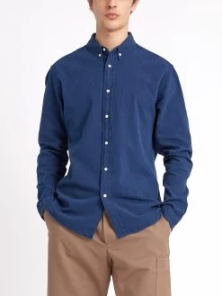 Brook Shirt Kildale Indigo Rinse -Oliver Spencer Store ModelOSMS162BrookShirtKIL01INRKildaleIndigoRinsecopy Softness c825c84b 987d 40d8 a3ea a50f8efbf496