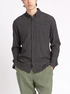 Brook Shirt Priory Black -Oliver Spencer Store ModelOSMS162BrookShirtPRI01BLKPrioryBlack1copy Softness