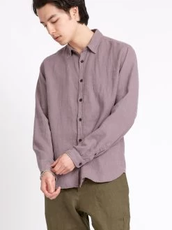 New York Special Shirt Coney Mauve -Oliver Spencer Store ModelOSMS200dNewYorkSpecialShirtCON01MAUConeyMauve10copy Softness