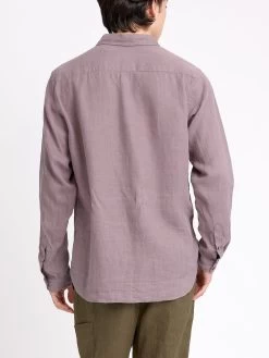 New York Special Shirt Coney Mauve -Oliver Spencer Store ModelOSMS200dNewYorkSpecialShirtCON01MAUConeyMauve32copy Softness