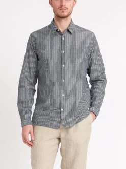 New York Special Shirt Lea Navy 11 New York Special Shirt Lea Navy -Oliver Spencer Store ModelOSMS200dNewYorkSpecialShirtLEA01NAVLeaNavycopy Softness