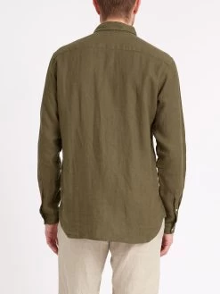 New York Special Shirt Padworth Green -Oliver Spencer Store ModelOSMS200dNewYorkSpecialShirtPAD01GRNPadworthGreen4copy Softness