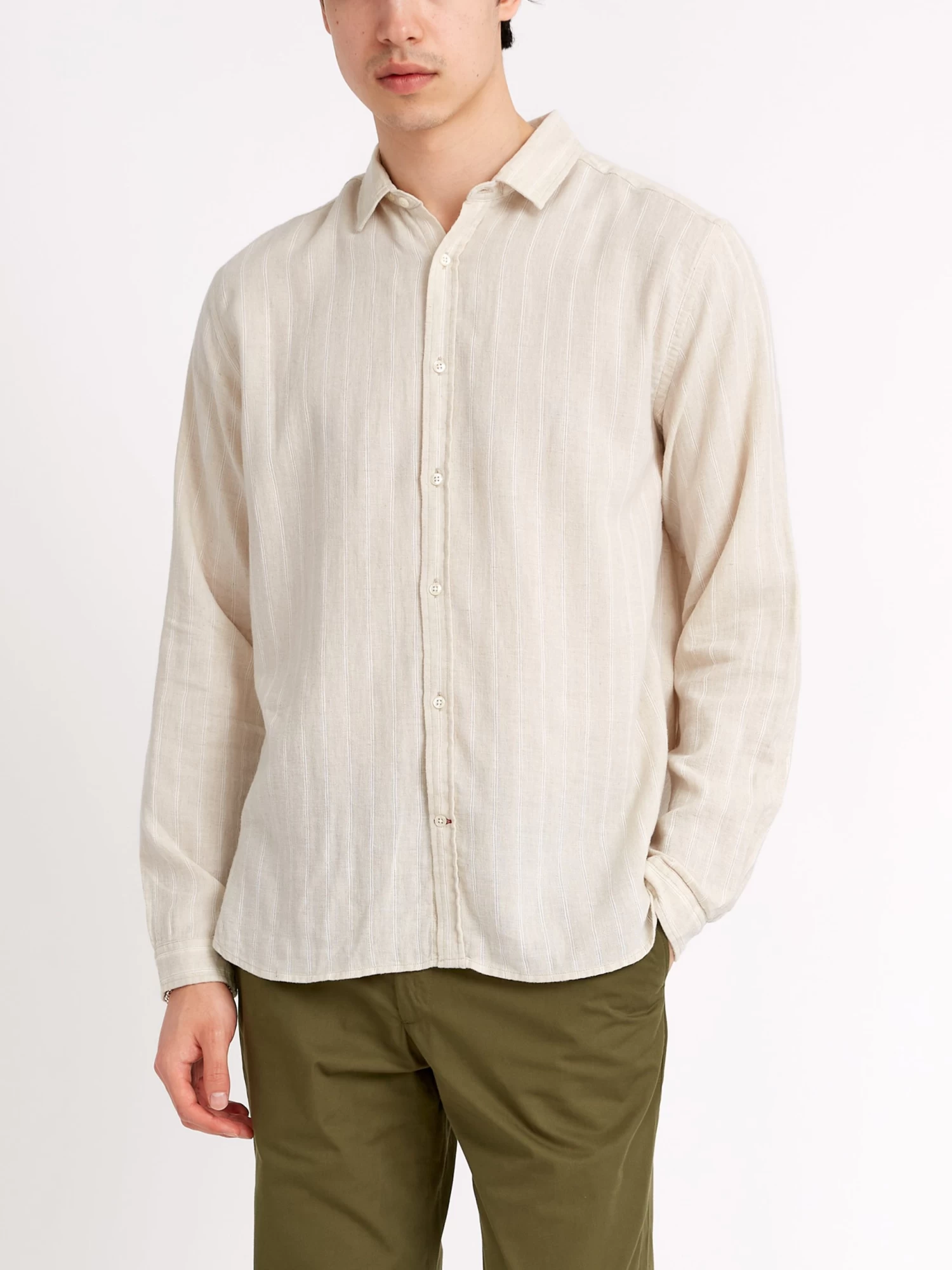 Clerkenwell Tab Shirt Randal Cream 5 Clerkenwell Tab Shirt Randal Cream - Image 5