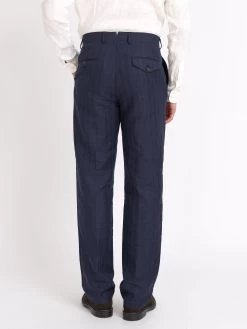 Claremont Trousers Dillard Navy 15 Claremont Trousers Dillard Navy -Oliver Spencer Store ModelOSMST61aClaremontTrousersDIL01NAVDillardNavy19copy