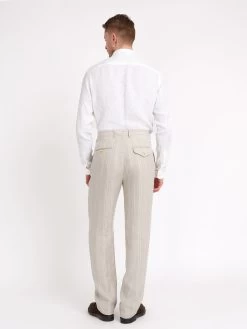 Claremont Trousers Middelboe Sand -Oliver Spencer Store ModelOSMST61aClaremontTrousersMID01SANMiddleboeSand3