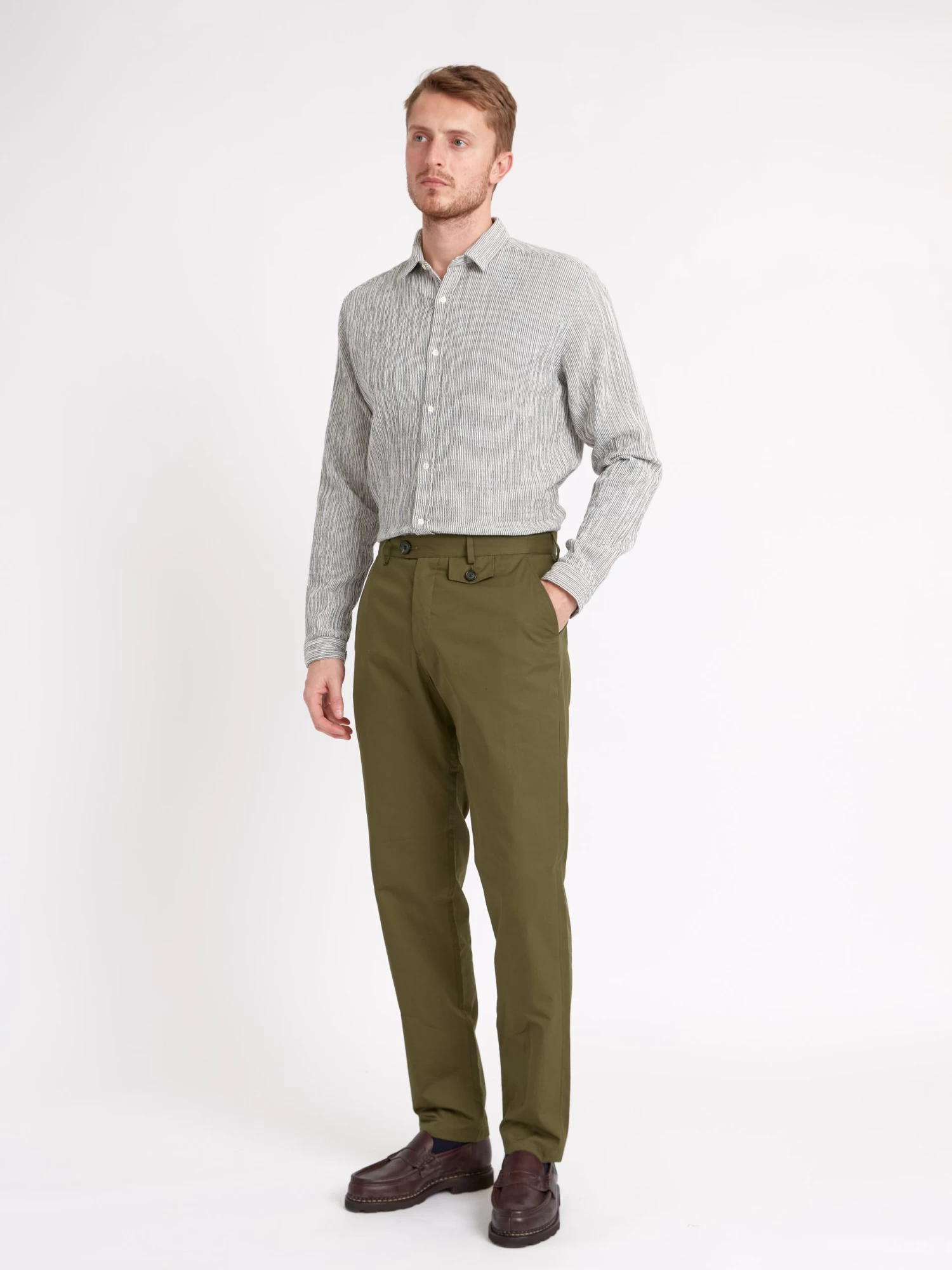 Fishtail Trousers Ashdown Green 2 Fishtail Trousers Ashdown Green - Image 2