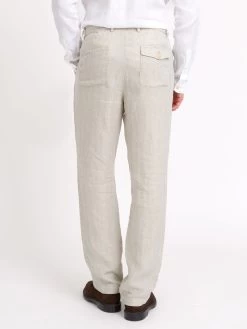 Drawstring Trousers Davidson Sand -Oliver Spencer Store ModelOSMT48cDrawstringTrouserDAV01SANDavidsonSand1copy