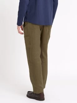 Judo Trousers Padworth Green -Oliver Spencer Store ModelOSMT49iJudoTrousersPAD01GRNPadworthGreen15copy Softness