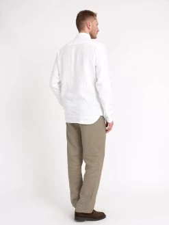 Belted Trousers Padworth Stone 10 Belted Trousers Padworth Stone -Oliver Spencer Store ModelOSMT66aBeltedTrousersPAD01STOPadworthStone3