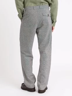 Morton Pleated Trousers Rackfield Black/White 15 Morton Pleated Trousers Rackfield Black/White -Oliver Spencer Store ModelOSMT68MortonTrousersRAC01BLWRackfieldBlackWhite9copy Softness