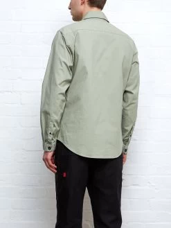 Oliver Spencer X Niwaki Haru Gardening Overshirt Hyde Green -Oliver Spencer Store NIWAKIGREENOVERSHIRT7copy