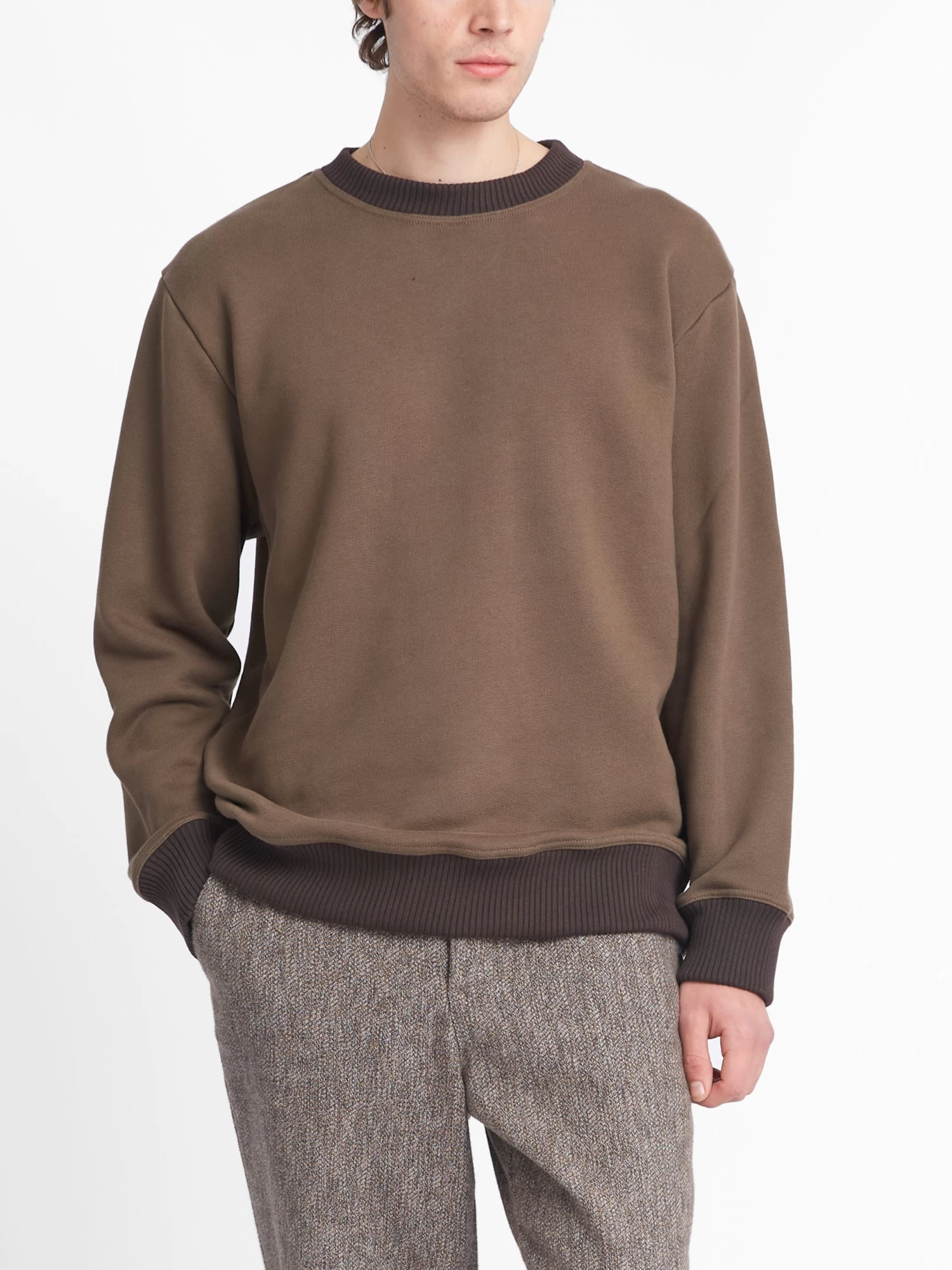 Heavyweight Sweatshirt Rosebank Khaki 5 Heavyweight Sweatshirt Rosebank Khaki - Image 5