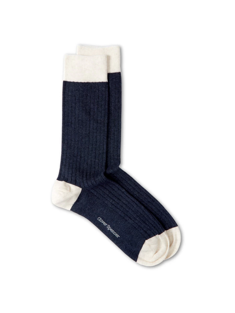 Miller Socks Bridge Navy 1 Miller Socks Bridge Navy