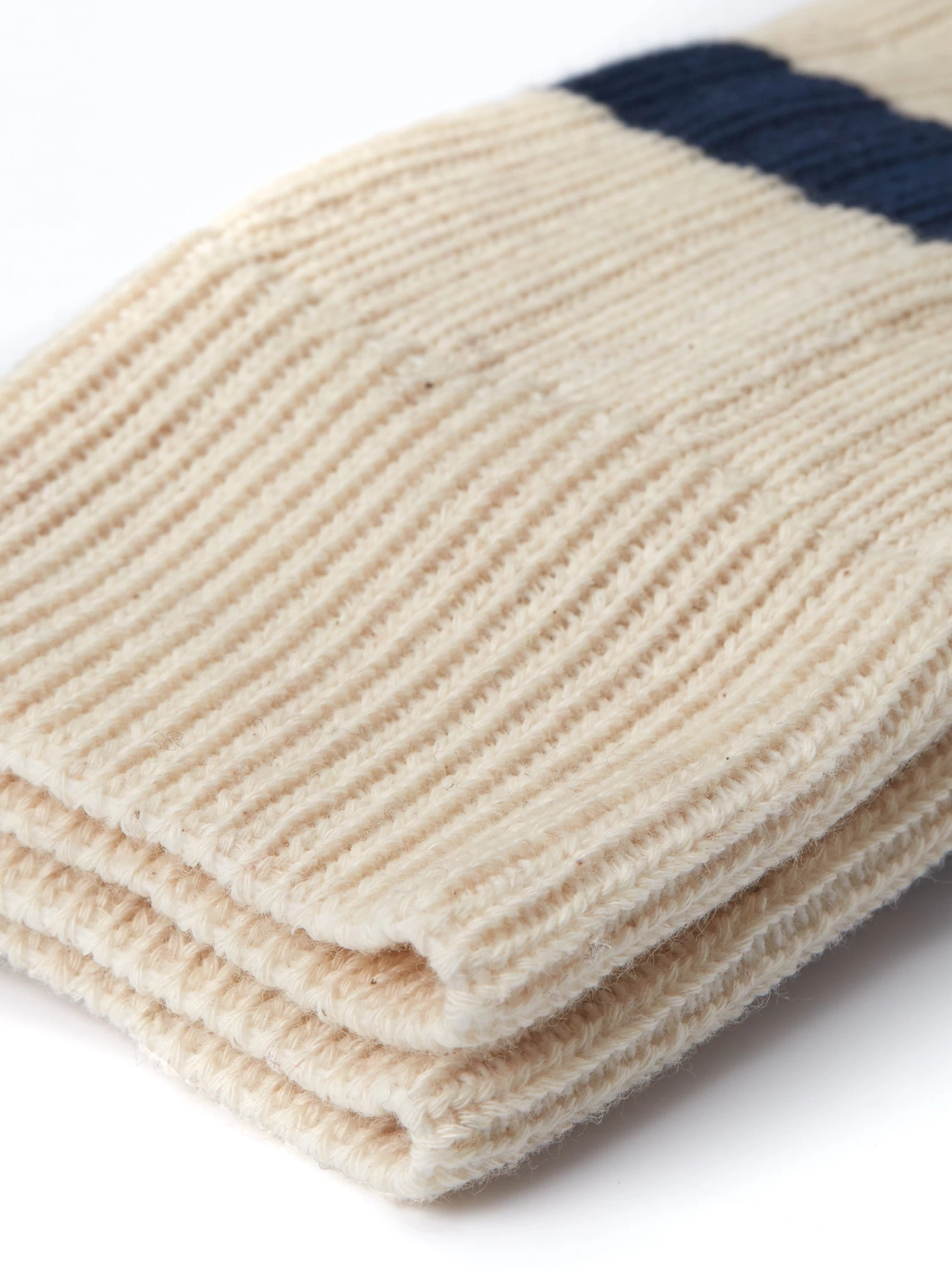 Polperro Socks Merrow Blue/Cream 2 Polperro Socks Merrow Blue/Cream - Image 2