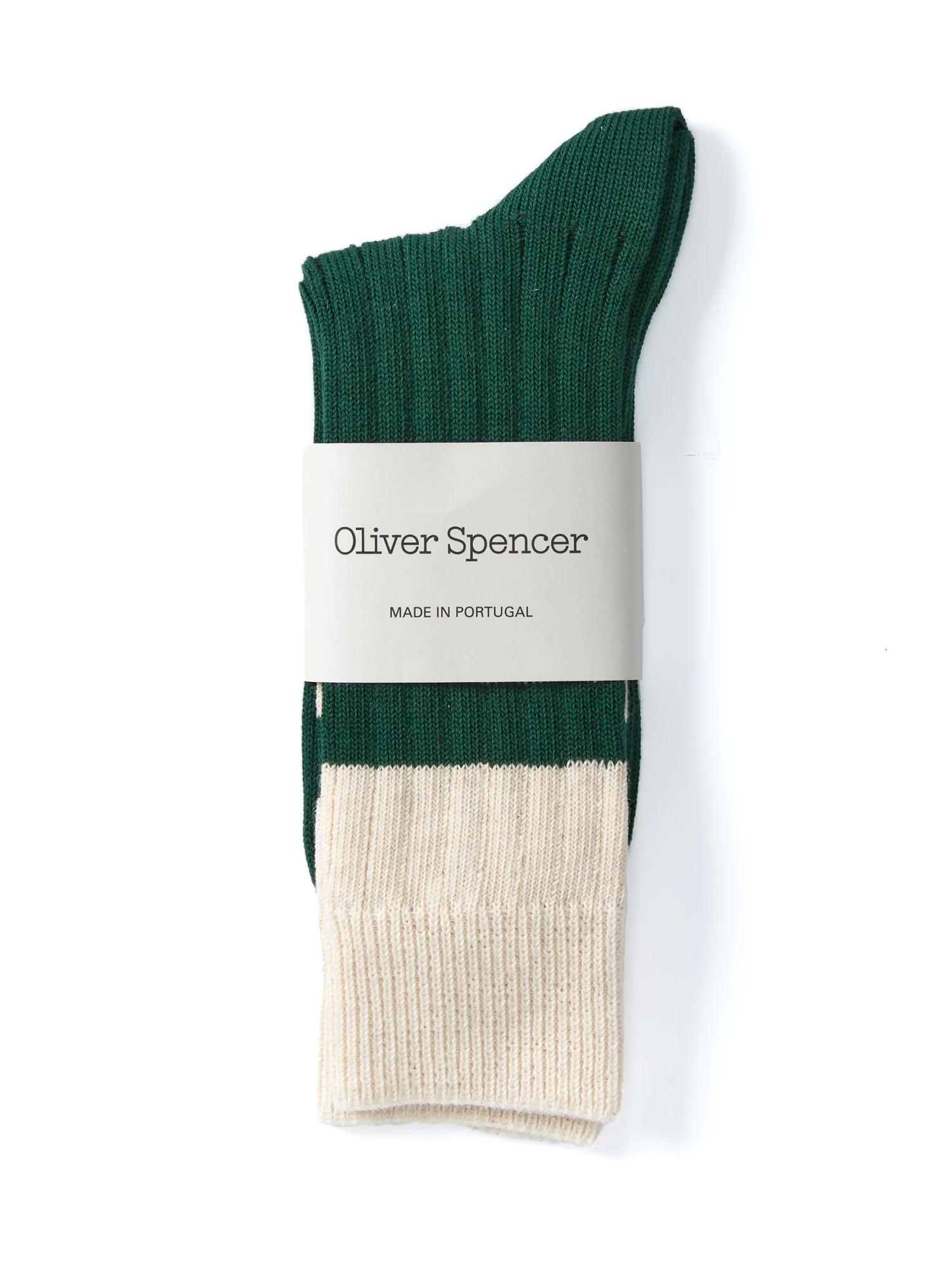 Polperro Socks Merrow Green/Cream 3 Polperro Socks Merrow Green/Cream - Image 3