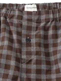 Boxer Shorts Longmead Brown -Oliver Spencer Store OSMA640BoxerShortsLON01BROLongmeadBrown1