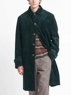 Grandpa Coat Melrose Cord Green 14 Grandpa Coat Melrose Cord Green -Oliver Spencer Store OSMJ197G MEL01NAV GRANDPACOAT MELROSECORDGREEN6copy