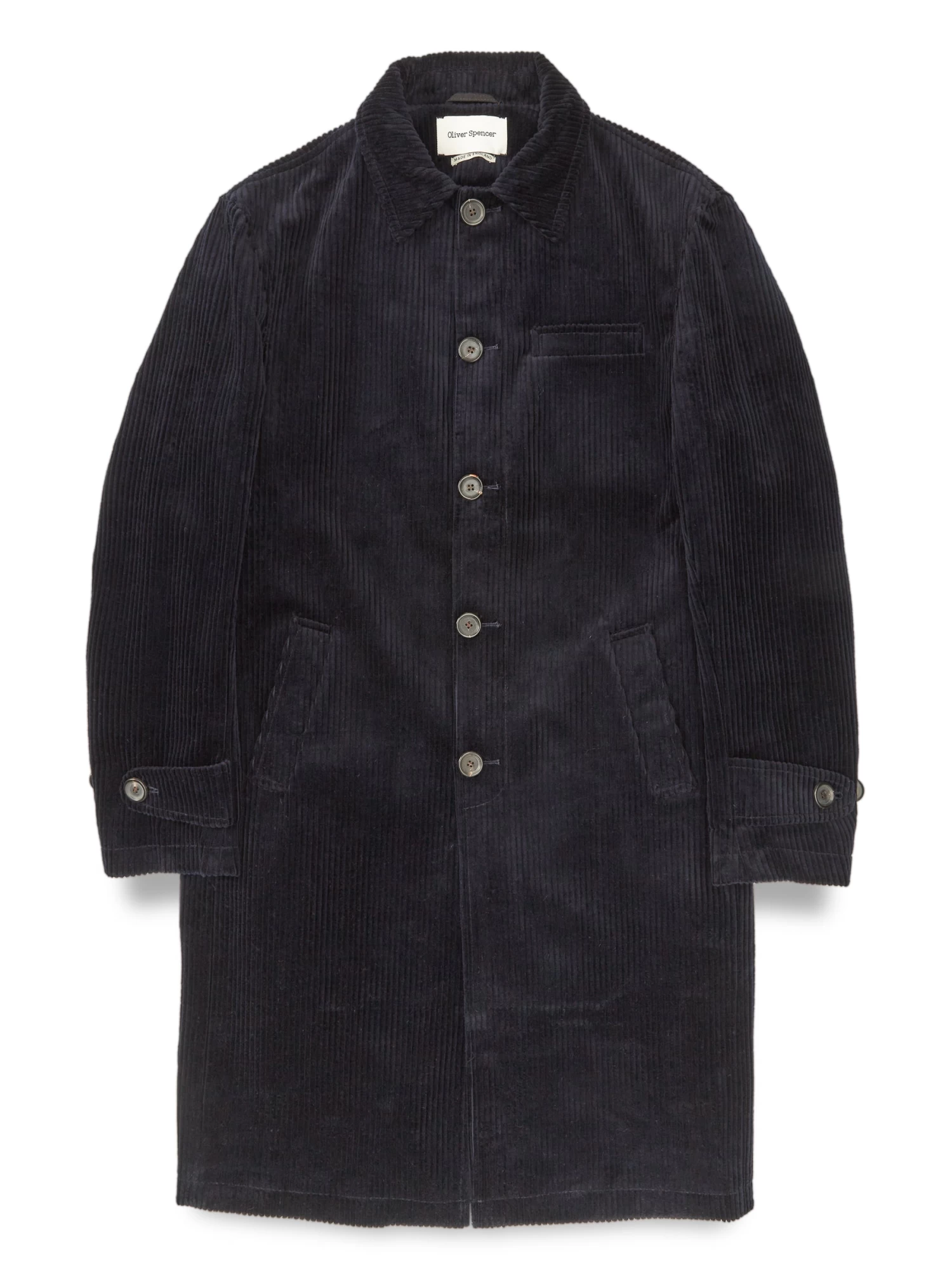 Grandpa Coat Melrose Cord Navy 1 Grandpa Coat Melrose Cord Navy